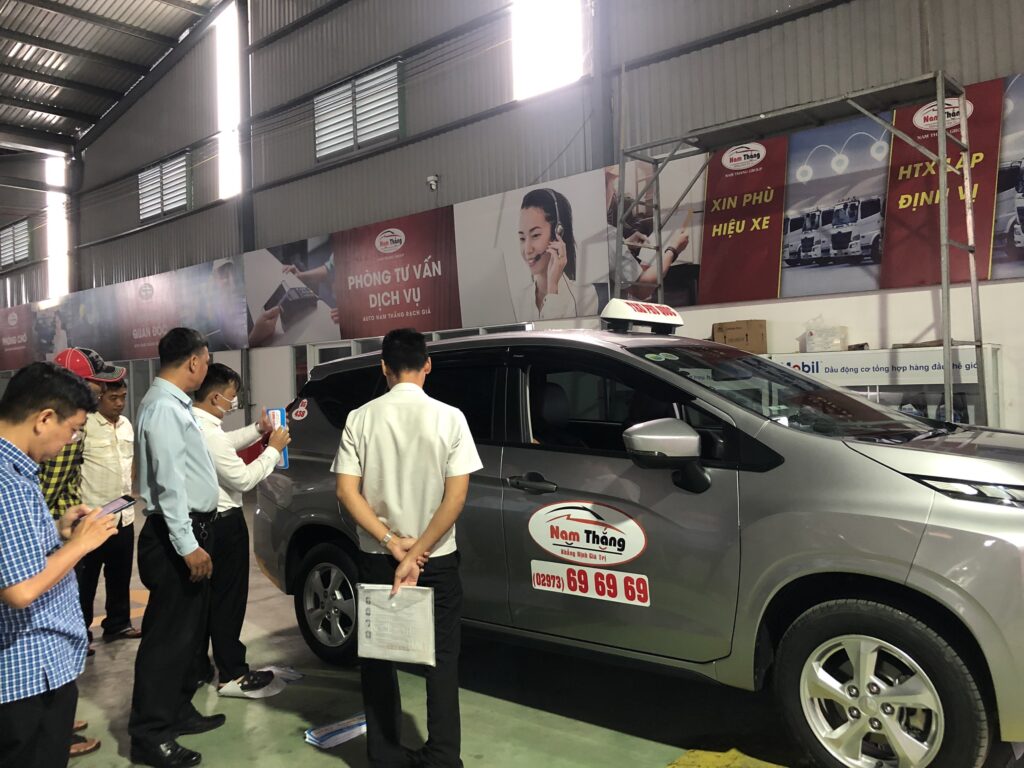 Quy trình kiểm định lại đồng hồ taximet của Taxi Nam Thắng tại chi nhánh TP Rạch Giá